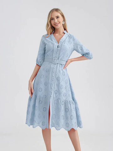Vestido Midi Laise Suelto de Verano